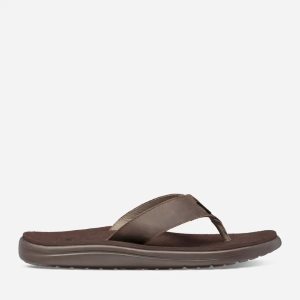 Teva Voya Leather Σαγιοναρεσ Ανδρικα - σοκολάτα καφε